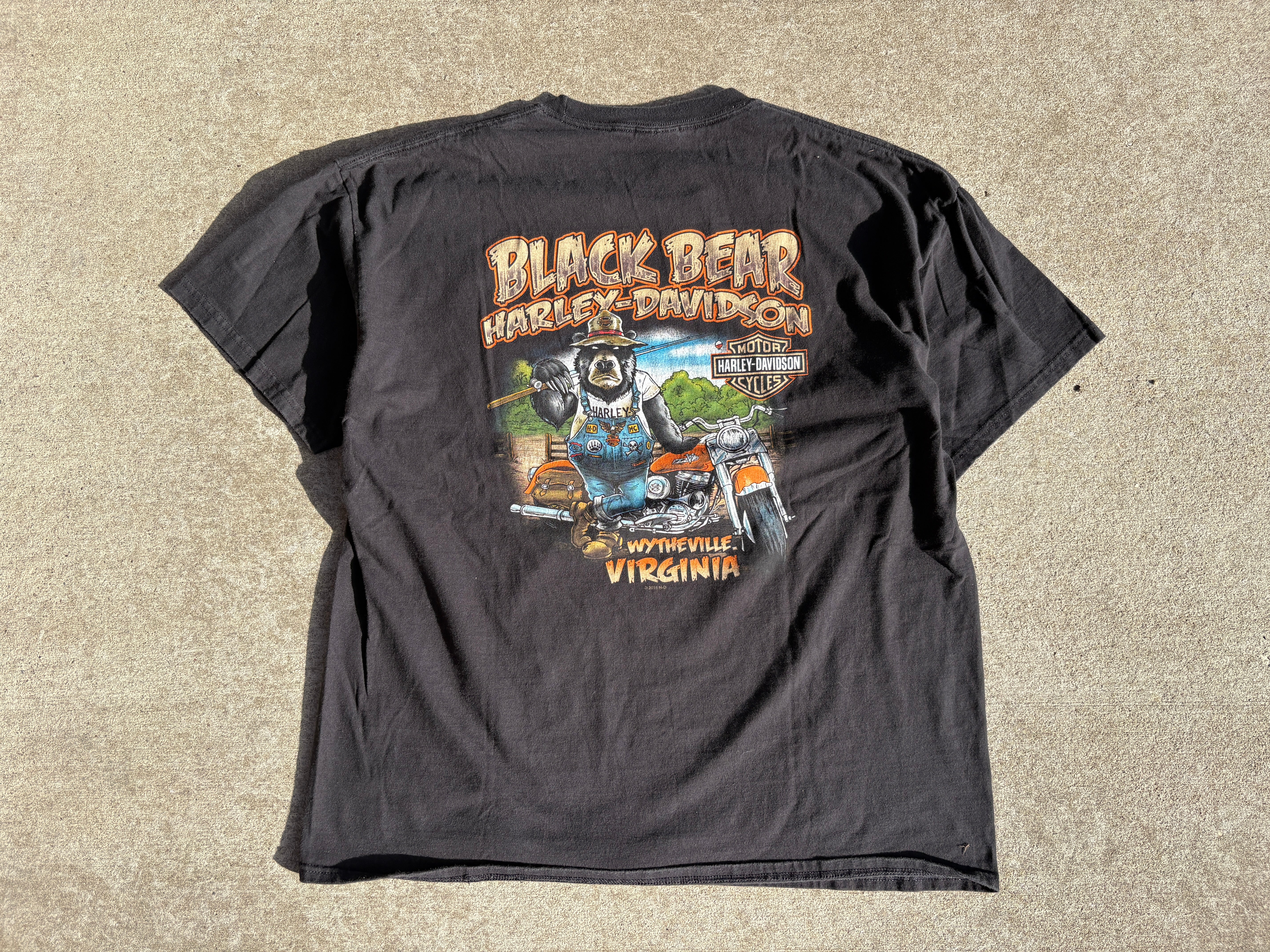 Black Bear Harley Davidson Tshirt | OUTDATED THREADS